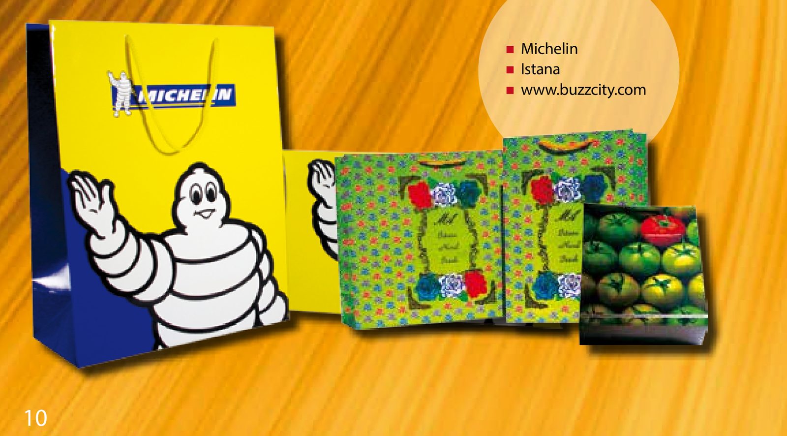 Printed carrier bag & gift packaging — Michelin